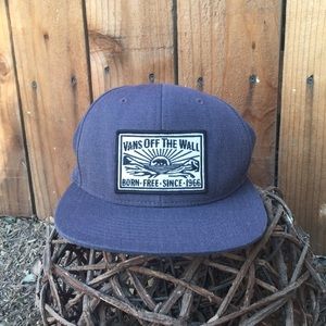 Grey vans straight bill snapback hat